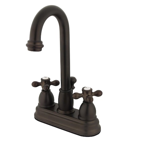 Kingston Brass 4" Centerset Bathroom Faucet, Oil Rubbed Bronze KB3615AX